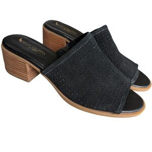 Ugg Koolaburra - Women's Black Suede Slide Sandals- 2” heel